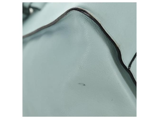 LOEWE Hammock Medium Hand Bag Leather 2way Light Blue Silver - vista 16