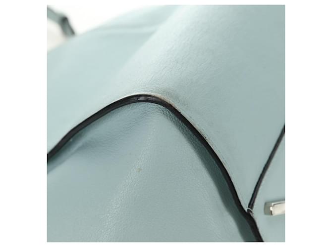 LOEWE Hammock Medium Hand Bag Leather 2way Light Blue Silver - vista 18