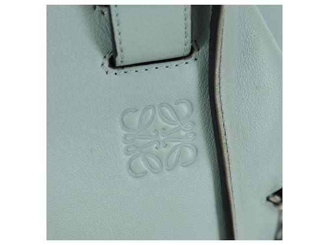LOEWE Hammock Medium Hand Bag Leather 2way Light Blue Silver - vista 20