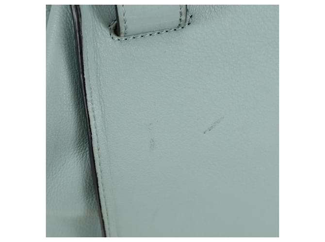 LOEWE Hammock Medium Hand Bag Leather 2way Light Blue Silver - vista 21