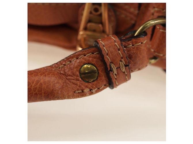 Chloé Chloe Paraty Hand Bag Leather 2way Brown Gold - vista 28