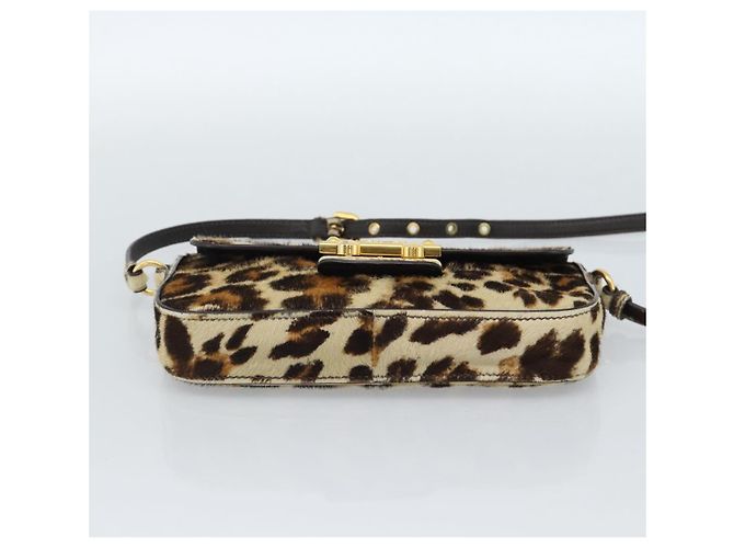 Miu Miu Shoulder Bag Harako leather Beige Gold - vista 9