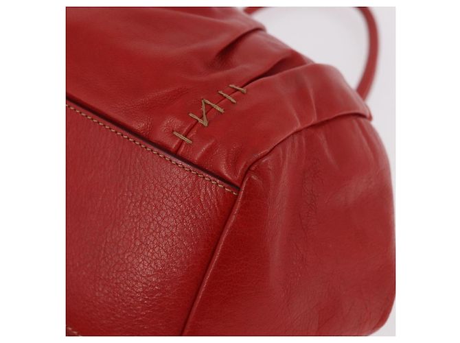 Miu Miu Hand Bag Leather Red Silver - vista 11