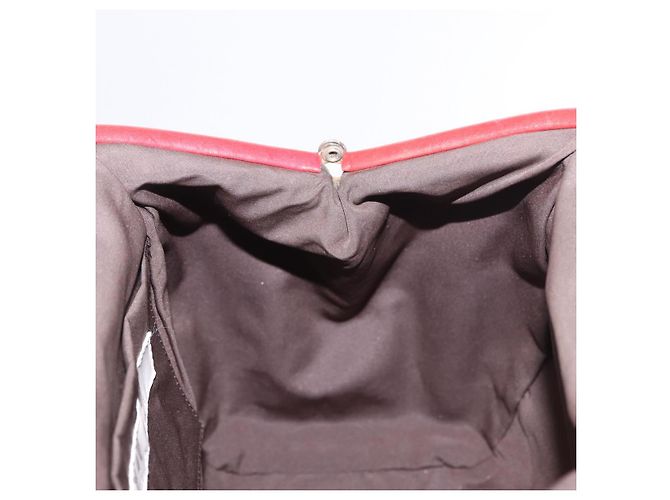 Miu Miu Hand Bag Leather Red Silver - vista 18