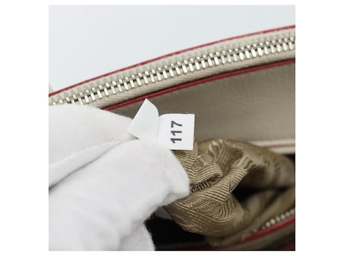PRADA Hand Bag Leather 2way White Silver - vista 30
