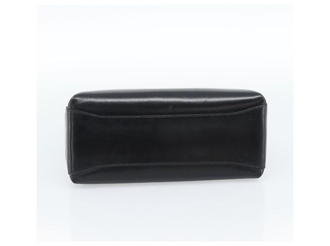Borsa a mano GUCCI in pelle nera e oro, autentica 183374 - vista 5