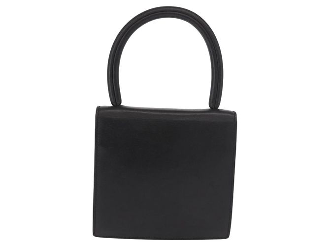 Céline Borsa a mano CELINE in pelle nera e oro, autentica 183388A - vista 2