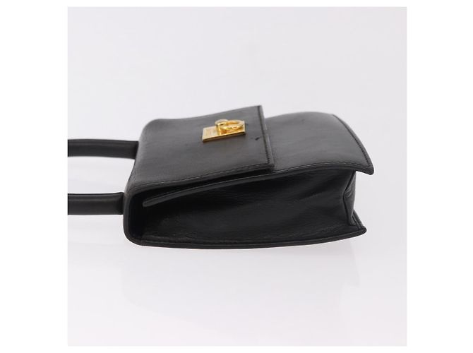 Céline Borsa a mano CELINE in pelle nera e oro, autentica 183388A - vista 4