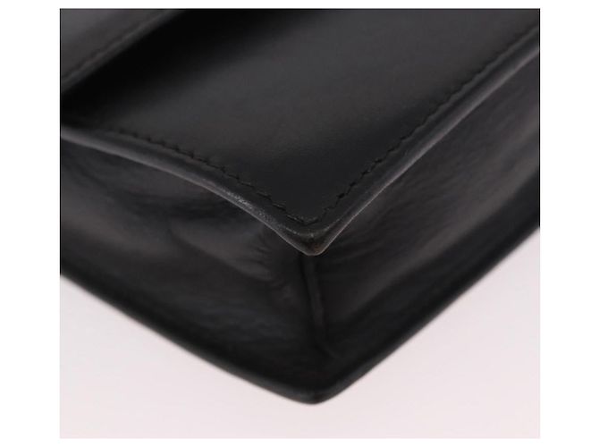 Céline Borsa a mano CELINE in pelle nera e oro, autentica 183388A - vista 9