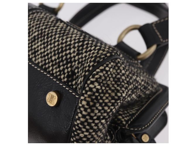 Céline CELINE Hand Bag Canvas Leather Black Gold - vista 14