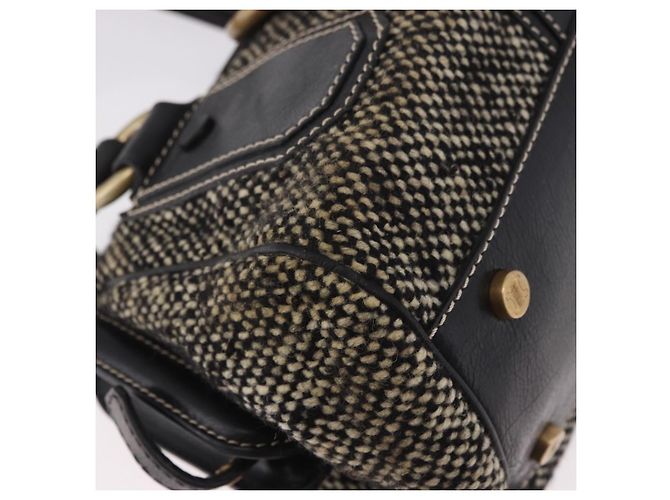 Céline CELINE Hand Bag Canvas Leather Black Gold - vista 15