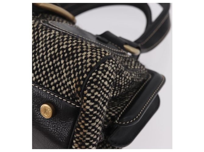 Céline CELINE Hand Bag Canvas Leather Black Gold - vista 16