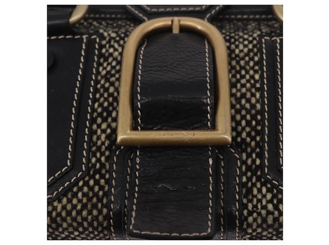 Céline CELINE Hand Bag Canvas Leather Black Gold - vista 17