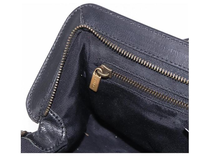 Céline CELINE Hand Bag Canvas Leather Black Gold - vista 22