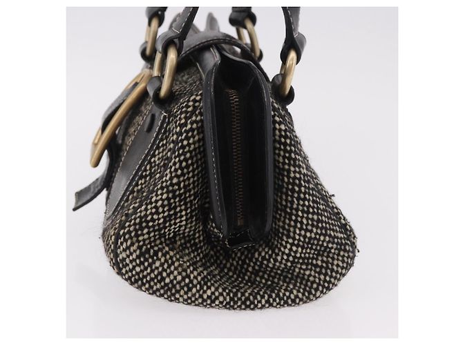 Céline CELINE Hand Bag Canvas Leather Black Gold - vista 3
