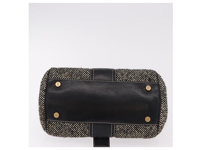 Céline CELINE Hand Bag Canvas Leather Black Gold - vista 5