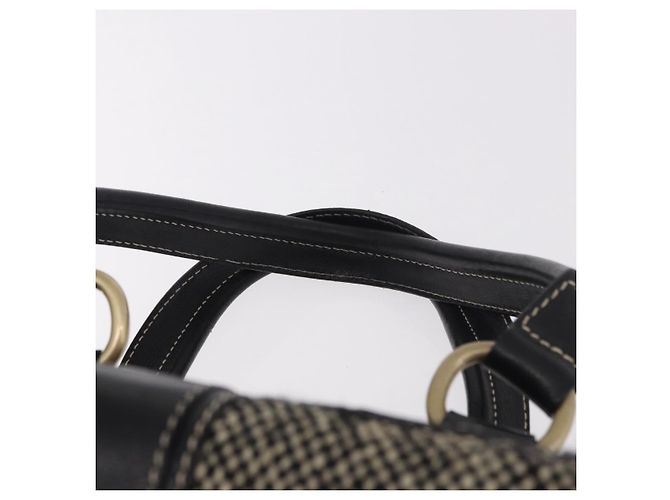 Céline CELINE Hand Bag Canvas Leather Black Gold - vista 8