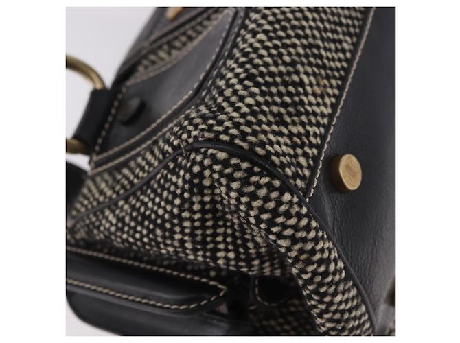 Céline CELINE Hand Bag Canvas Leather Black Gold - vista 9