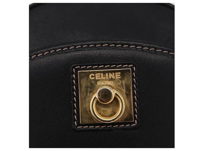 Céline CELINE Shoulder Bag Leather Black Gold - vista 18