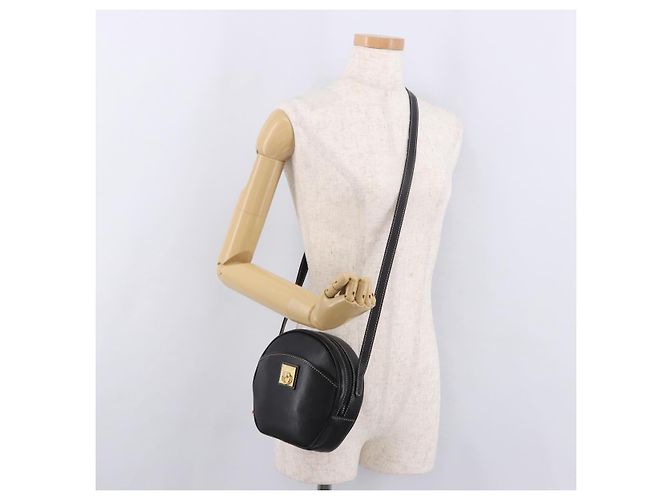 Céline CELINE Shoulder Bag Leather Black Gold - vista 23