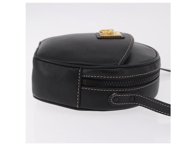 Céline CELINE Shoulder Bag Leather Black Gold - vista 3
