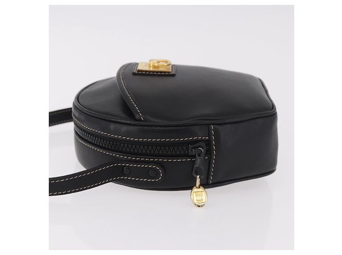 Céline CELINE Shoulder Bag Leather Black Gold - vista 4