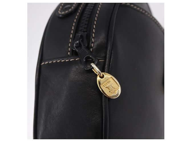Céline CELINE Shoulder Bag Leather Black Gold - vista 9