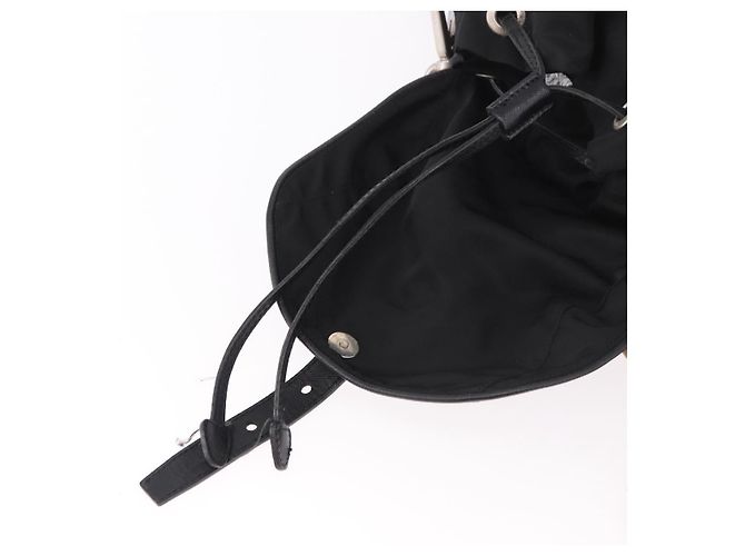 PRADA Schultertasche Nylon Black Silver - Ansicht 21