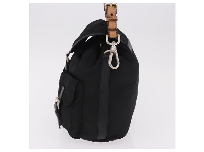 PRADA Schultertasche Nylon Black Silver - Ansicht 3