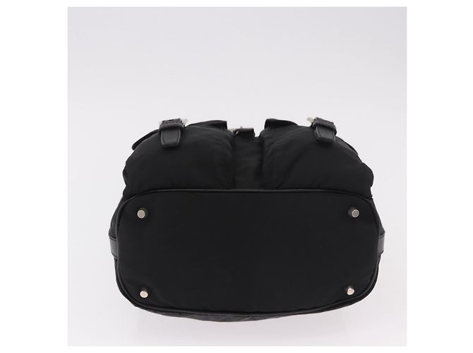 PRADA Schultertasche Nylon Black Silver - Ansicht 5