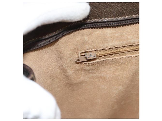 GUCCI GG Supreme Web Sherry Line Hand Bag PVC Beige Gold 010 378 - vista 20