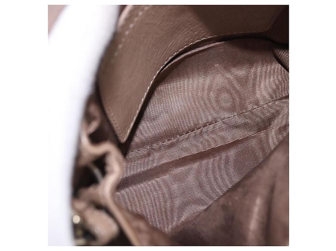 Chloé Chloe Lily Shoulder Bag Leather 2way Brown Gold - vista 10