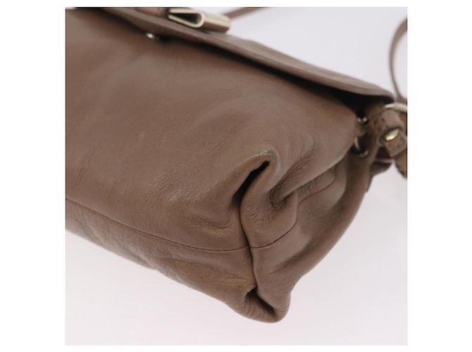 Chloé Chloe Lily Shoulder Bag Leather 2way Brown Gold - vista 16