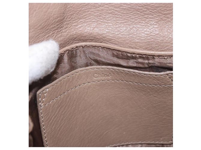 Chloé Chloe Lily Shoulder Bag Leather 2way Brown Gold - vista 21