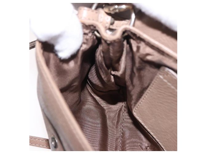 Chloé Chloe Lily Shoulder Bag Leather 2way Brown Gold - vista 23