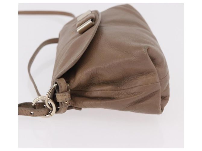 Chloé Chloe Lily Shoulder Bag Leather 2way Brown Gold - vista 4