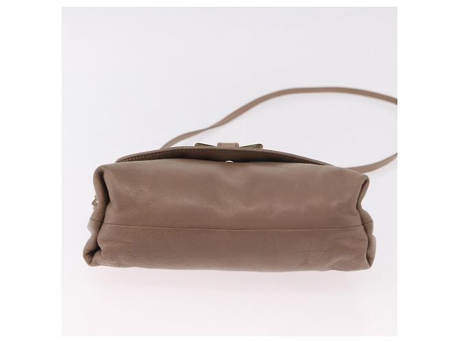 Chloé Chloe Lily Shoulder Bag Leather 2way Brown Gold - vista 5