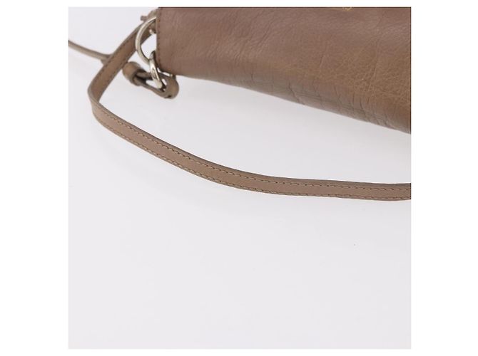 Chloé Chloe Lily Shoulder Bag Leather 2way Brown Gold - vista 7