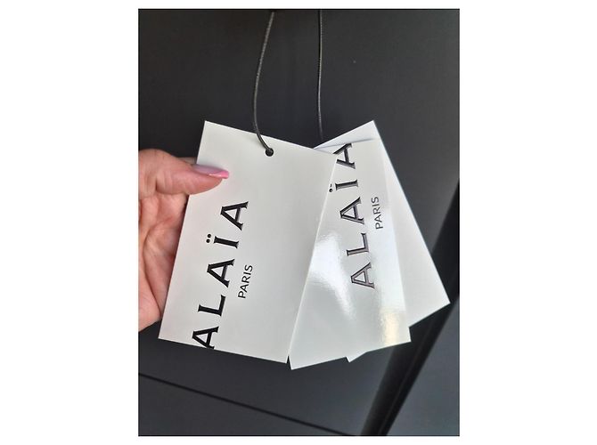 Body in seta nero Alaïa - vista 5