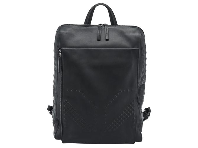 MCM Rucksack Leder Schwarz Silber - Ansicht 13