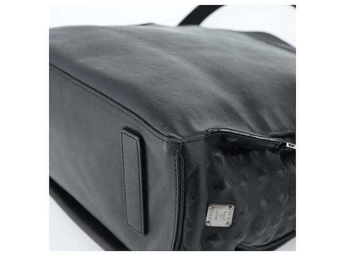 MCM Rucksack Leder Schwarz Silber - Ansicht 16