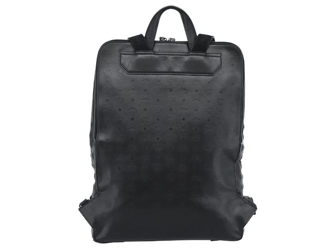 MCM Rucksack Leder Schwarz Silber - Ansicht 2