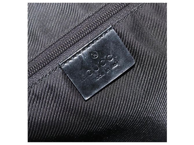 GUCCI GG Canvas Hand Bag Black Gold 002 1122 - vista 17