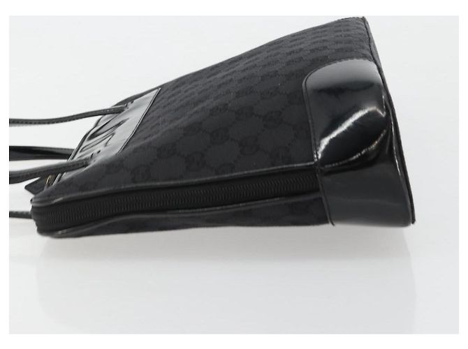 GUCCI GG Canvas Hand Bag Black Gold 002 1122 - vista 4