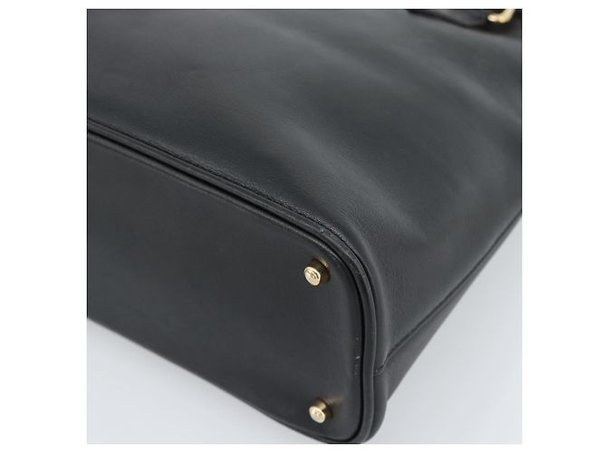 GUCCI Bamboo Hand Bag Leather 2way Black Gold 000 0289 - vista 15