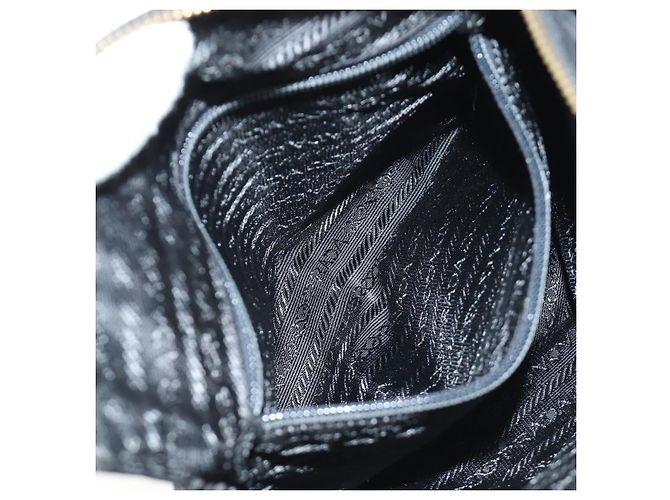 PRADA Chain Tote Bag Nylon Black Gold - vista 24