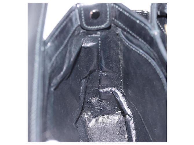 GUCCI Shoulder Bag Leather Black Gold - view 18
