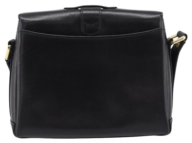 GUCCI Shoulder Bag Leather Black Gold - view 2