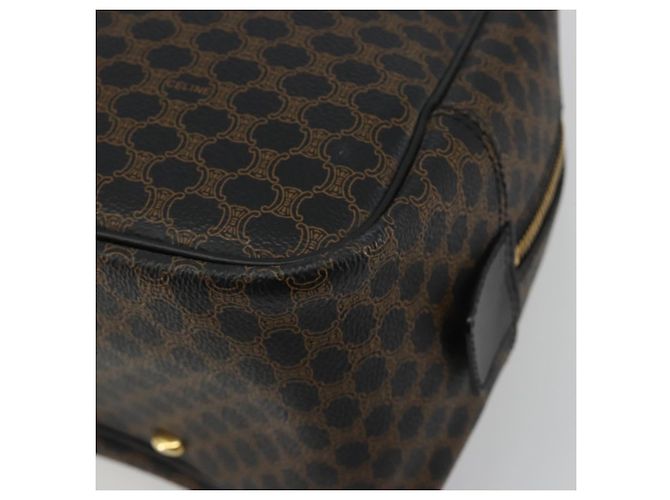 Céline CELINE Macadam Canvas Hand Bag PVC Leather Black Gold - vista 14