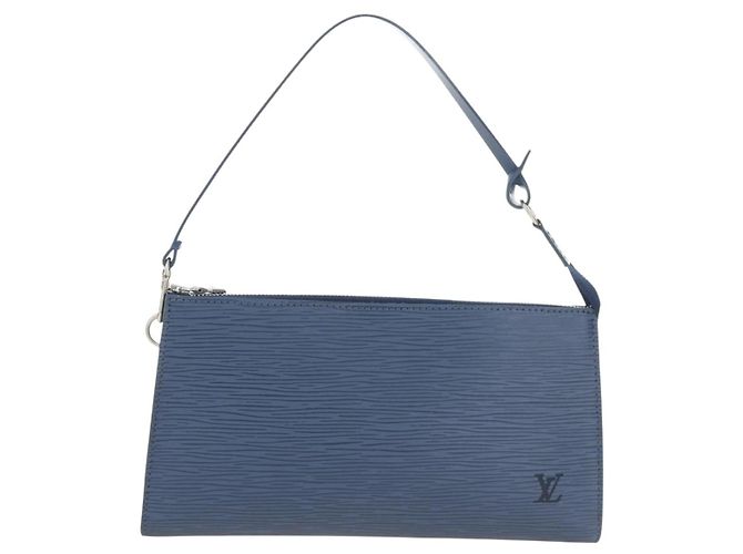 LOUIS VUITTON Epi Pochette Accessoires Pouch Blue M52945 LV - vista 13